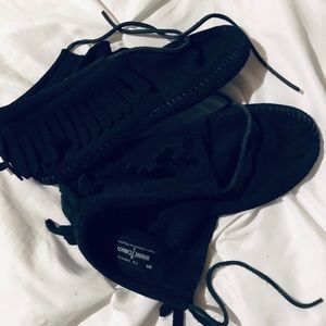 Black Classic Fringe Softsole Boot